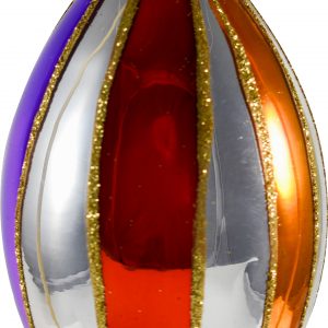 Rainbow glass onion ornament vs