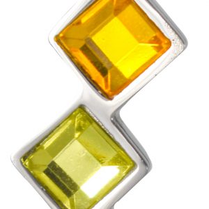 Stacked Rainbow Gems Pendant