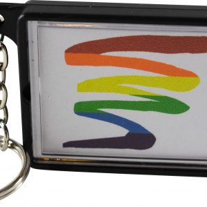 Flashlight Key Chain – Rainbow Squiggle