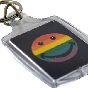 Rainbow Face Acrylic Key Chain