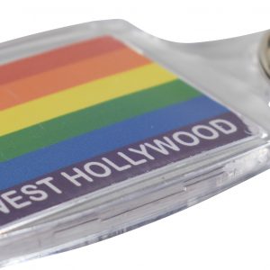 W. Hollywood Acrylic Key Chain