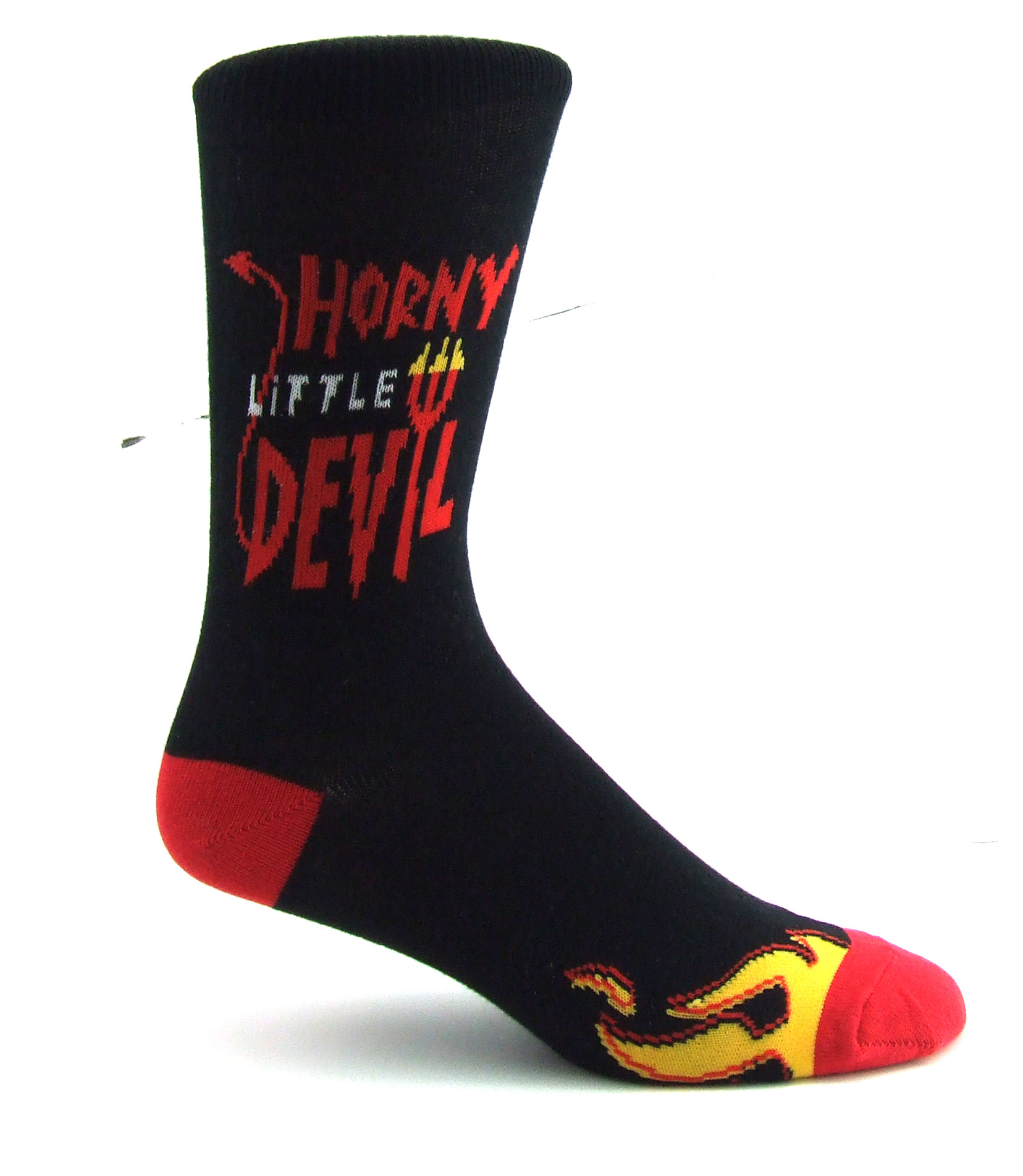 SWA Socks with Attitude - Socks With Attitude Horneylittledevilsock One Size, 15" X 3 1/2" X 1"