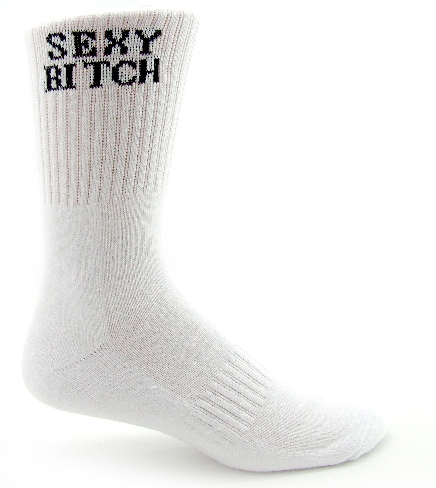 SWA Socks with Attitude - Socks With Attitude Sexy Bitch Sox One Size, 15" X 3 1/2" X 1"