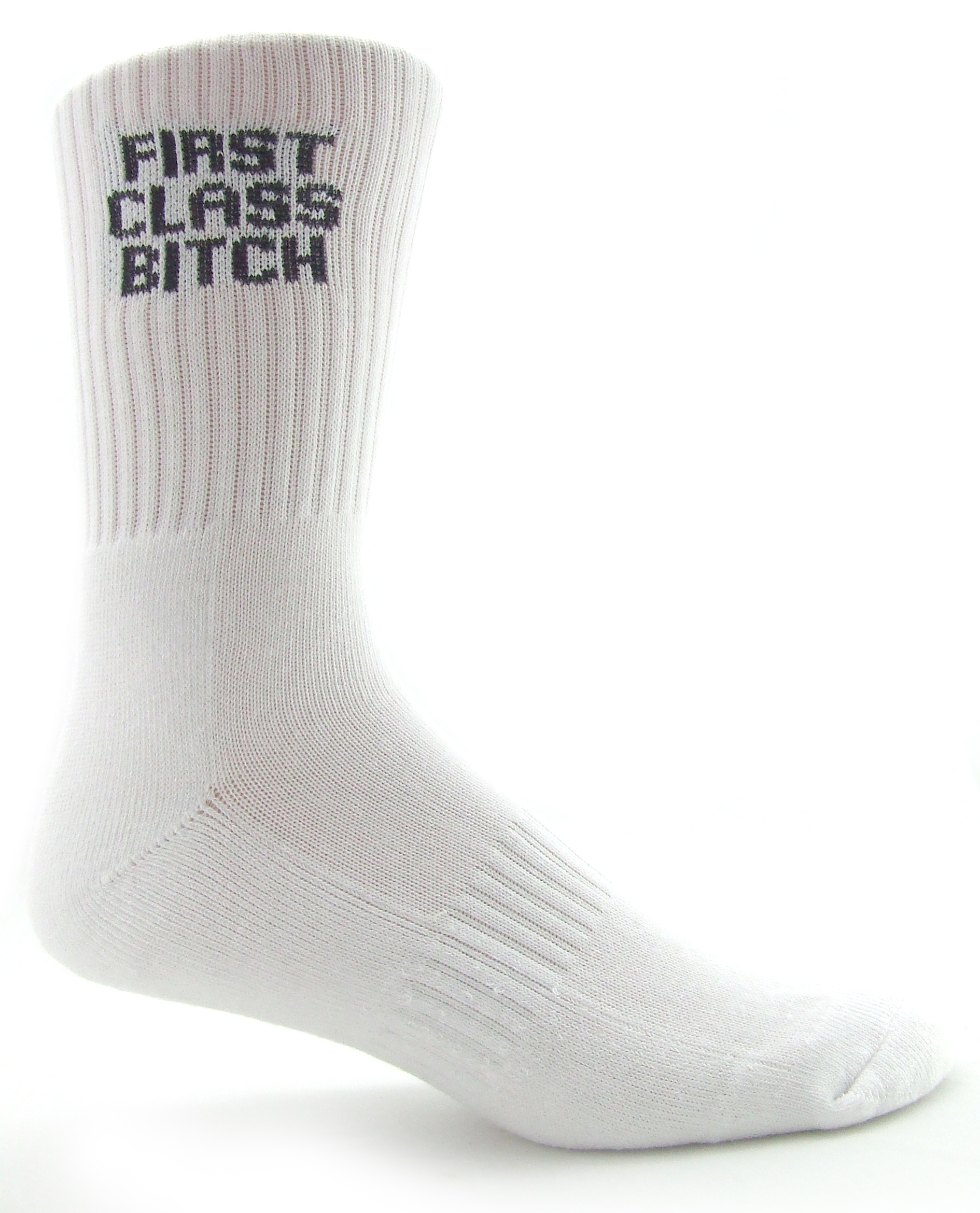 SWA Socks with Attitude - Socks With Attitude First Class Bitch Sox One Size, 15" X 3 1/2" X 1"