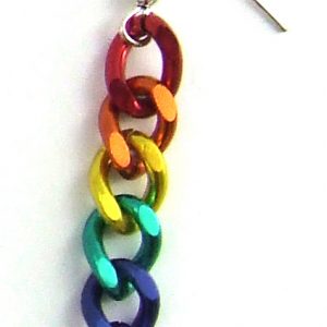 Rainbow Chain Earring singles