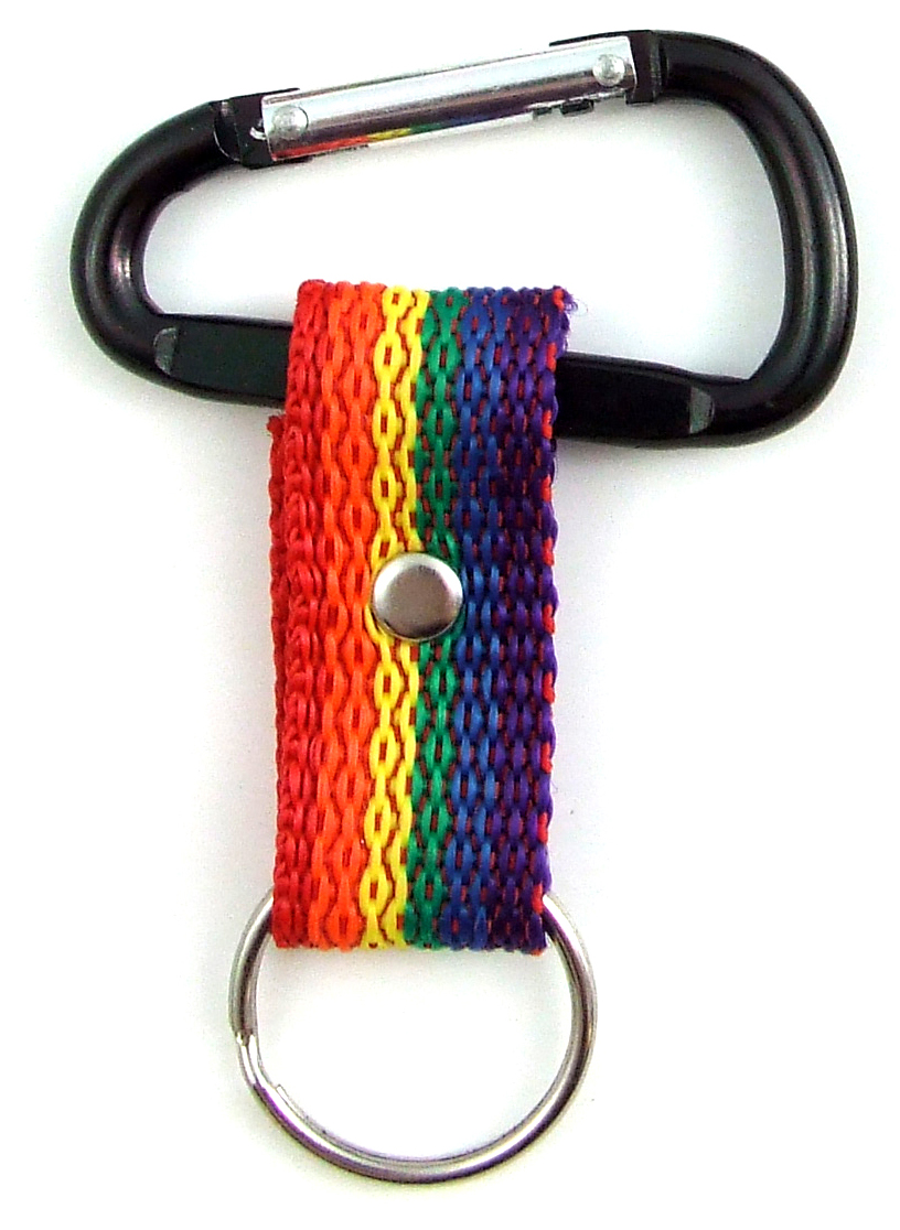 Rainbow key ring w/spring snap
