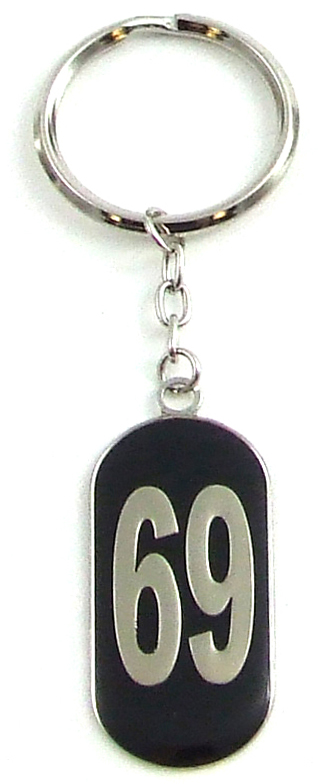 Metal 69 Key Chain