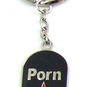 Metal Porn Star Key Chain