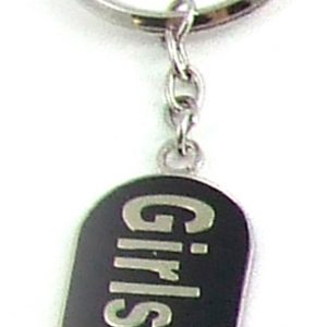 Metal GIRLS RULE Key Chain