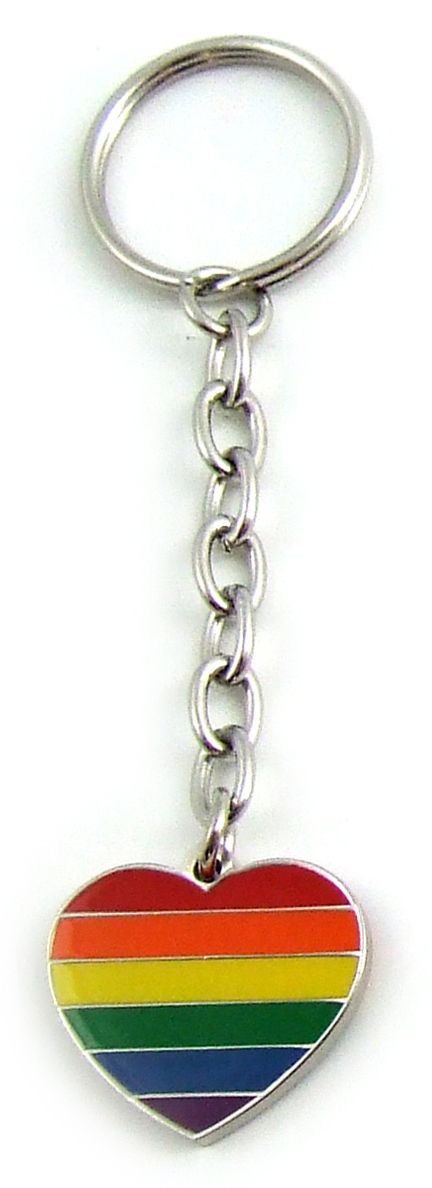 Rain Heart Double Side Key Chain