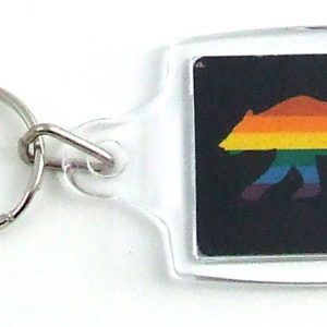 Rainbow Bear Acrylic Key Chain