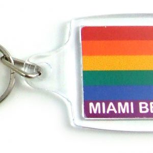 Miami Beach Acrylic Key Chain