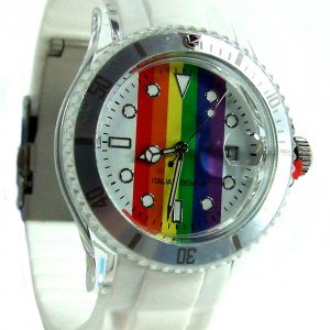 Toscana  Pride Watch Silicone Band - White