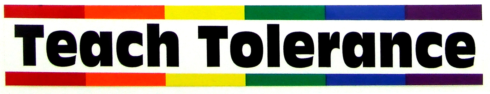 Sticker - Bumper – Rainbow Teach Tolerance