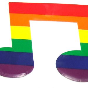 Rainbow Note Reflective Stick