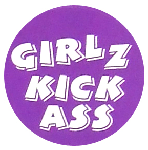 Girlz Kick Ass Sticker 10 per sheet