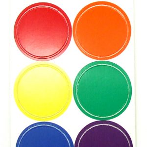 Rainbow Hot Dots reflective stickers