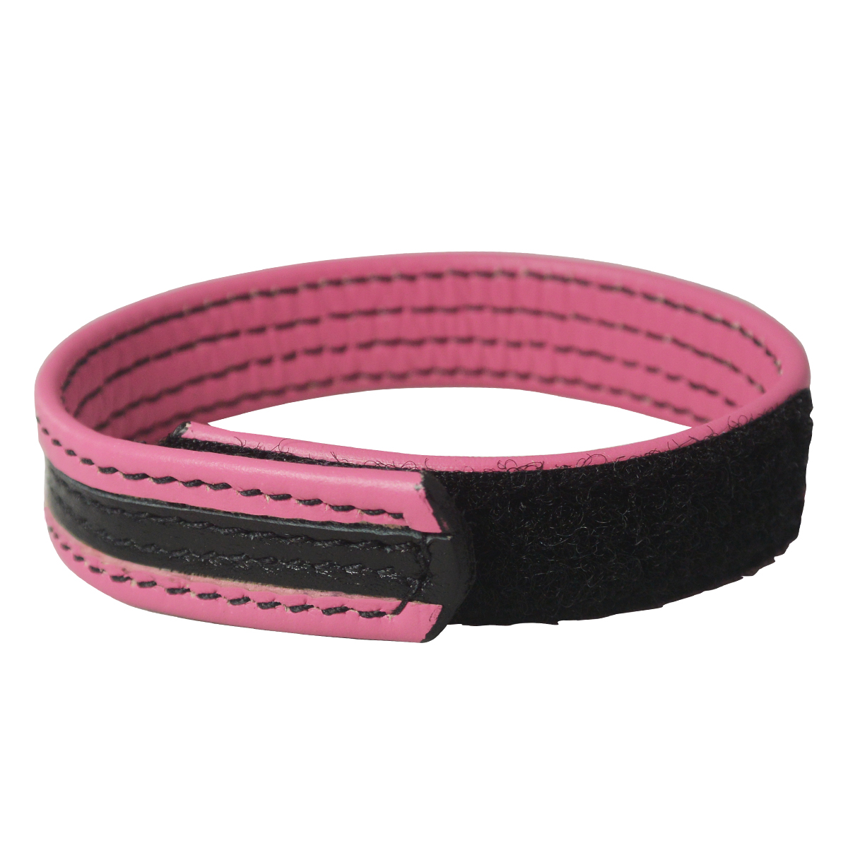 Ka-Pow Color - Ring - Leather - Velcro - Pink & Black - Image 3