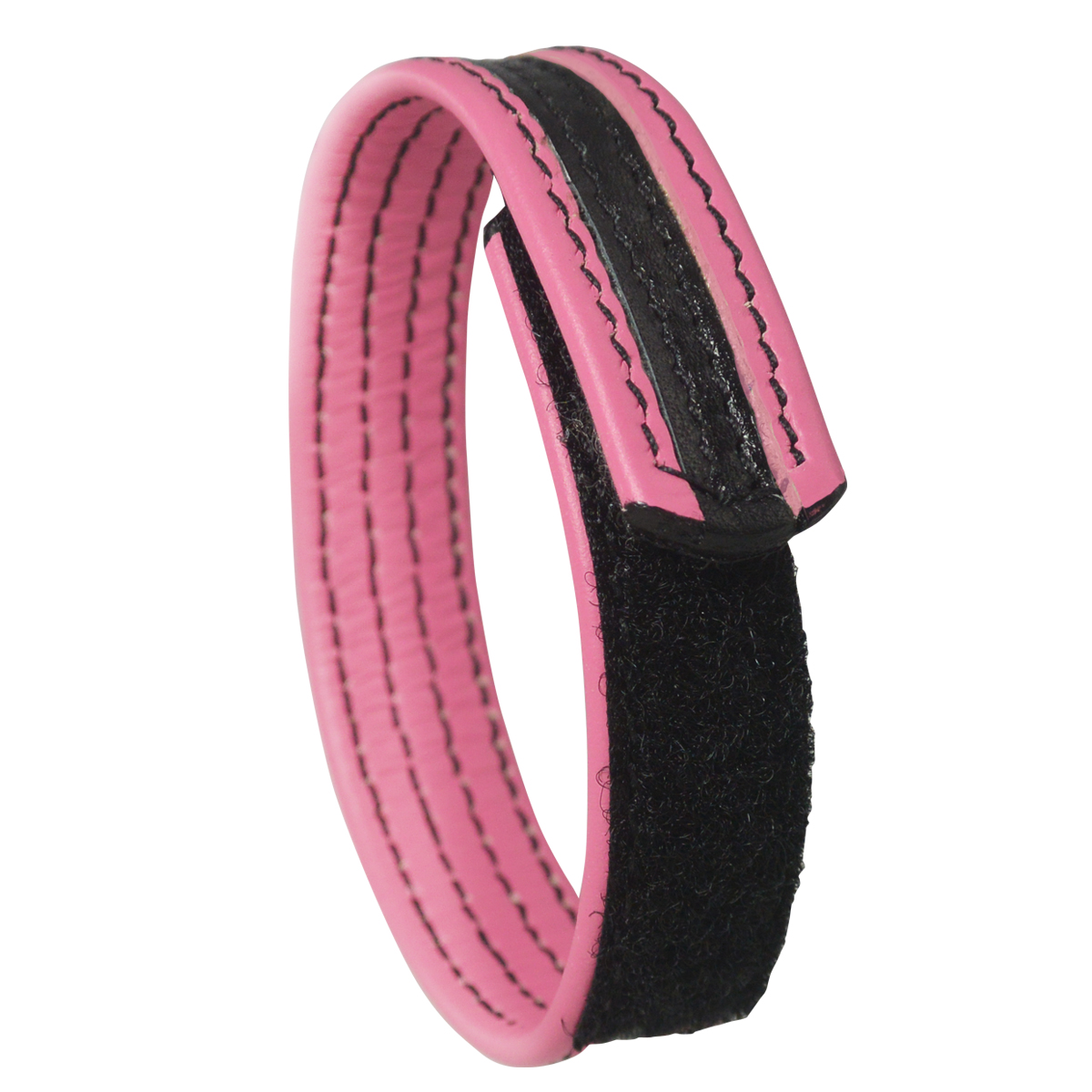 Ka-Pow Color - Ring - Leather - Velcro - Pink & Black