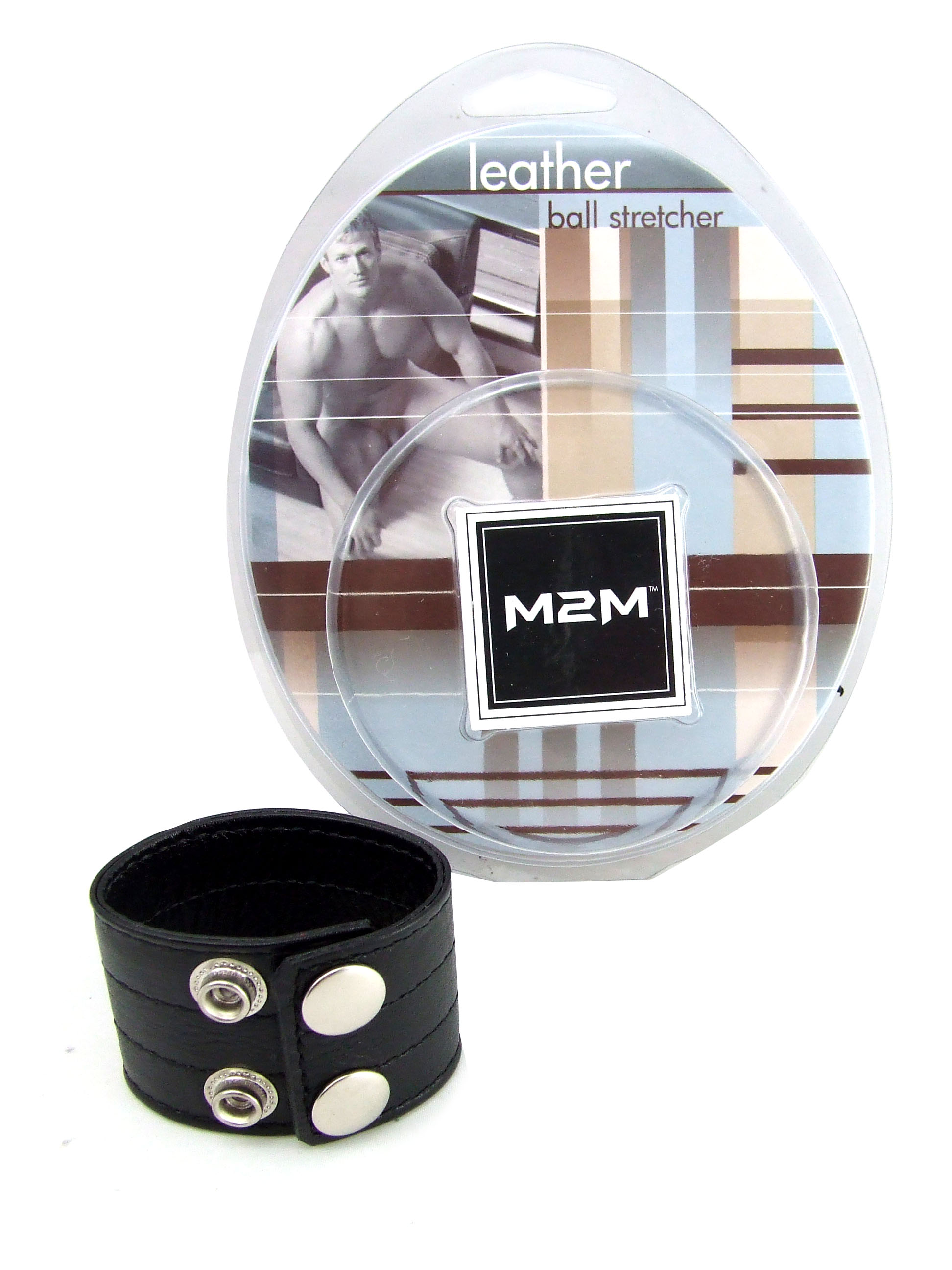 M2M30 Ball Stretcher - Leather - 1.5" - Black - Image 2