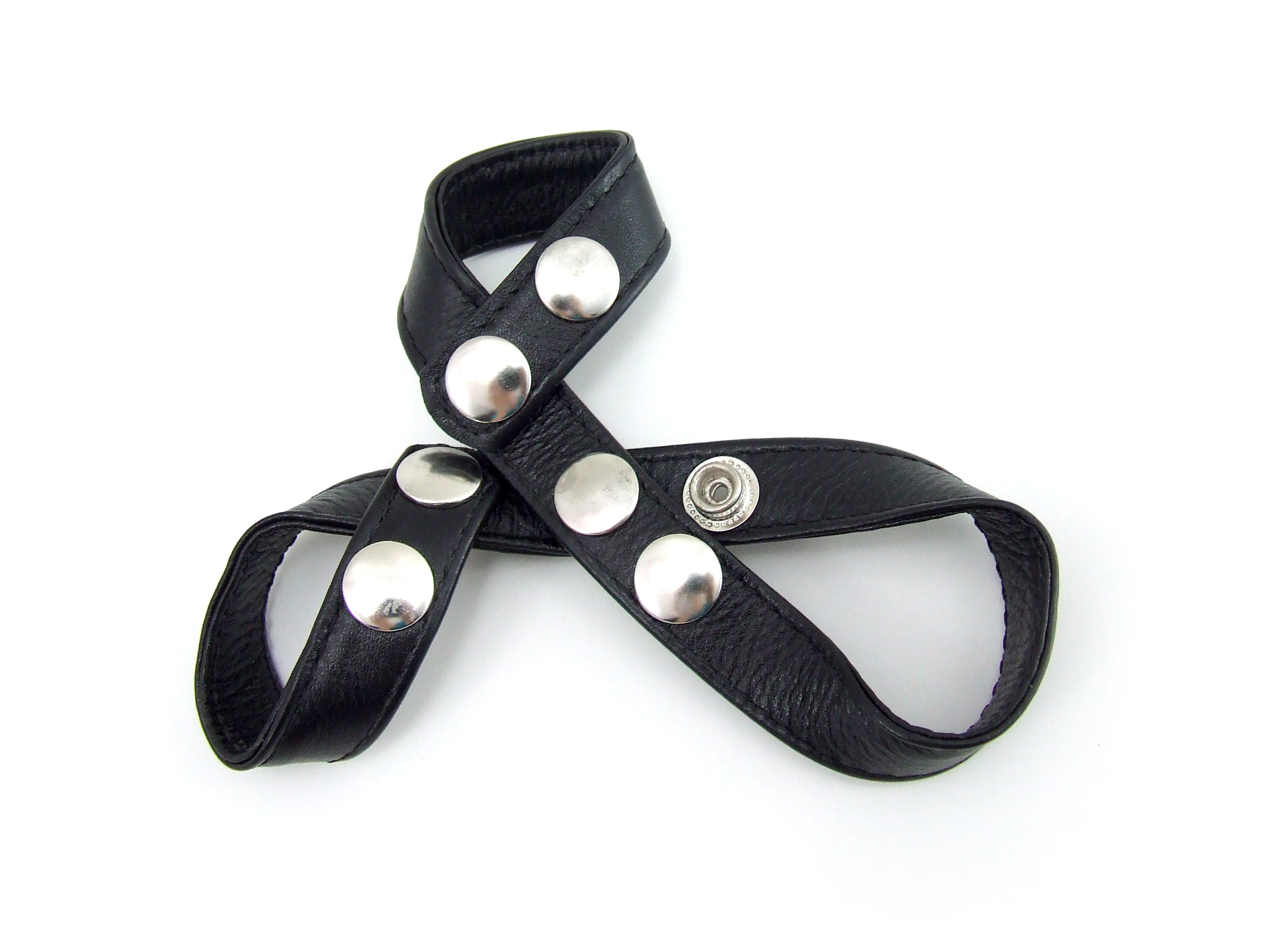 M2M Ball Divider, Leather, Figure Eight, Black