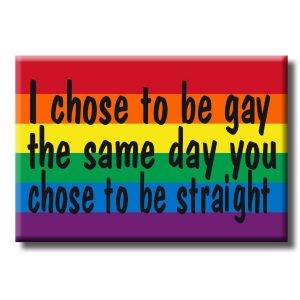 Magnet - I Chose to be gay the same day you chose