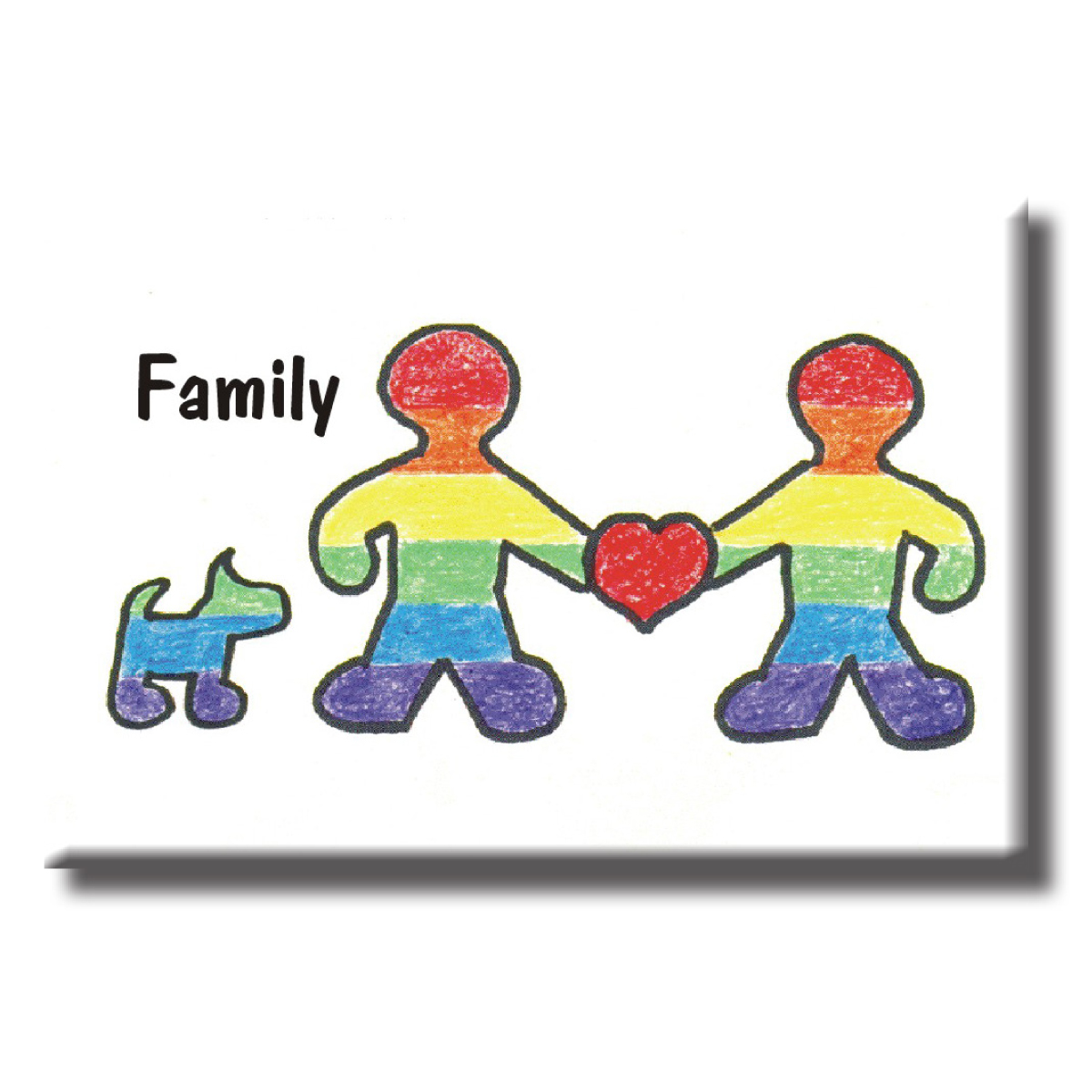 Magnet - Family with Dog