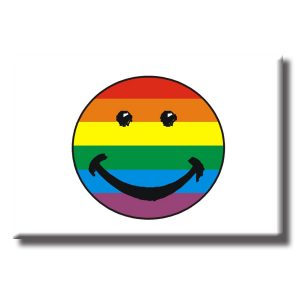 Magnet - Rainbow Face