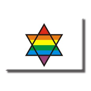 Magnet - Rainbow Star of David