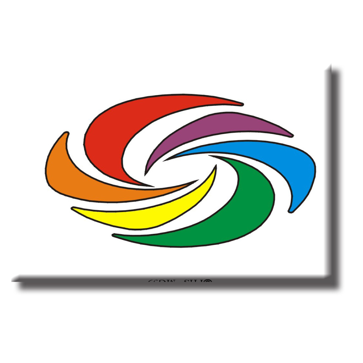 Magnet - Rainbow Swirl